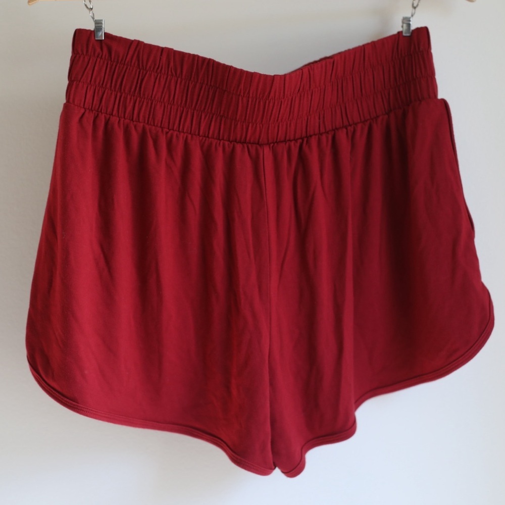 Fabletics Burgundy Athletic Shorts – Size M - Picture 5 of 5